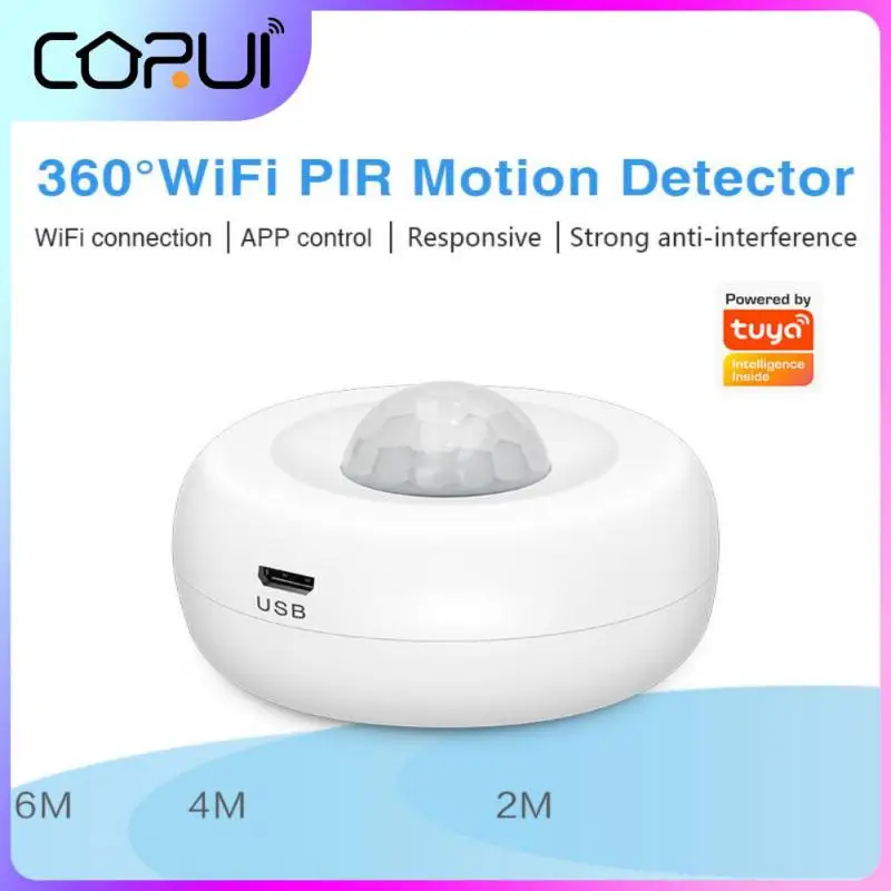 CORUI Tuya WiFi Smart PIR Human Motion Detector Sensor Smart Life Tuya App Control Smart Home Alarm System Presence Sensor
CORUI Tuya WiFi Smart PIR Human Motion Detector Sensor Smart Life Tuya App Control Smart Home Alarm System Presence Sensor