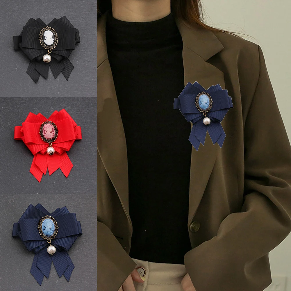 New Ribbon Bow Tie For Women Girls Pearl Bow Blouse Collar Pin Brooch Bowknot Women Student Shirt Bowtie Accessories Hot Selling
New Ribbon Bow Tie For Women Girls Pearl Bow Blouse Collar Pin Brooch Bowknot Women Student Shirt Bowtie Accessories Hot Selling