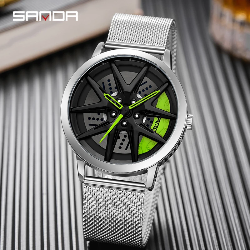 SANDA Mens Watches New Fashion Trend Racing Watch 360° Rotatable Dial 30M Waterproof Luxury Personality Quartz Watch For Men
SANDA Mens Watches New Fashion Trend Racing Watch 360° Rotatable Dial 30M Waterproof Luxury Personality Quartz Watch For Men
