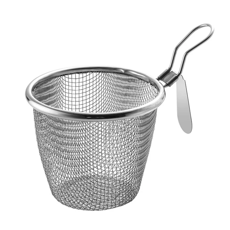 Stainless Steel Fine Wire Mesh Food Colander Strainer Kitchen Hot Frying Pan Filter Basket Sieve Dryer for Vegetable 
Stainless Steel Fine Wire Mesh Food Colander Strainer Kitchen Hot Frying Pan Filter Basket Sieve Dryer for Vegetable