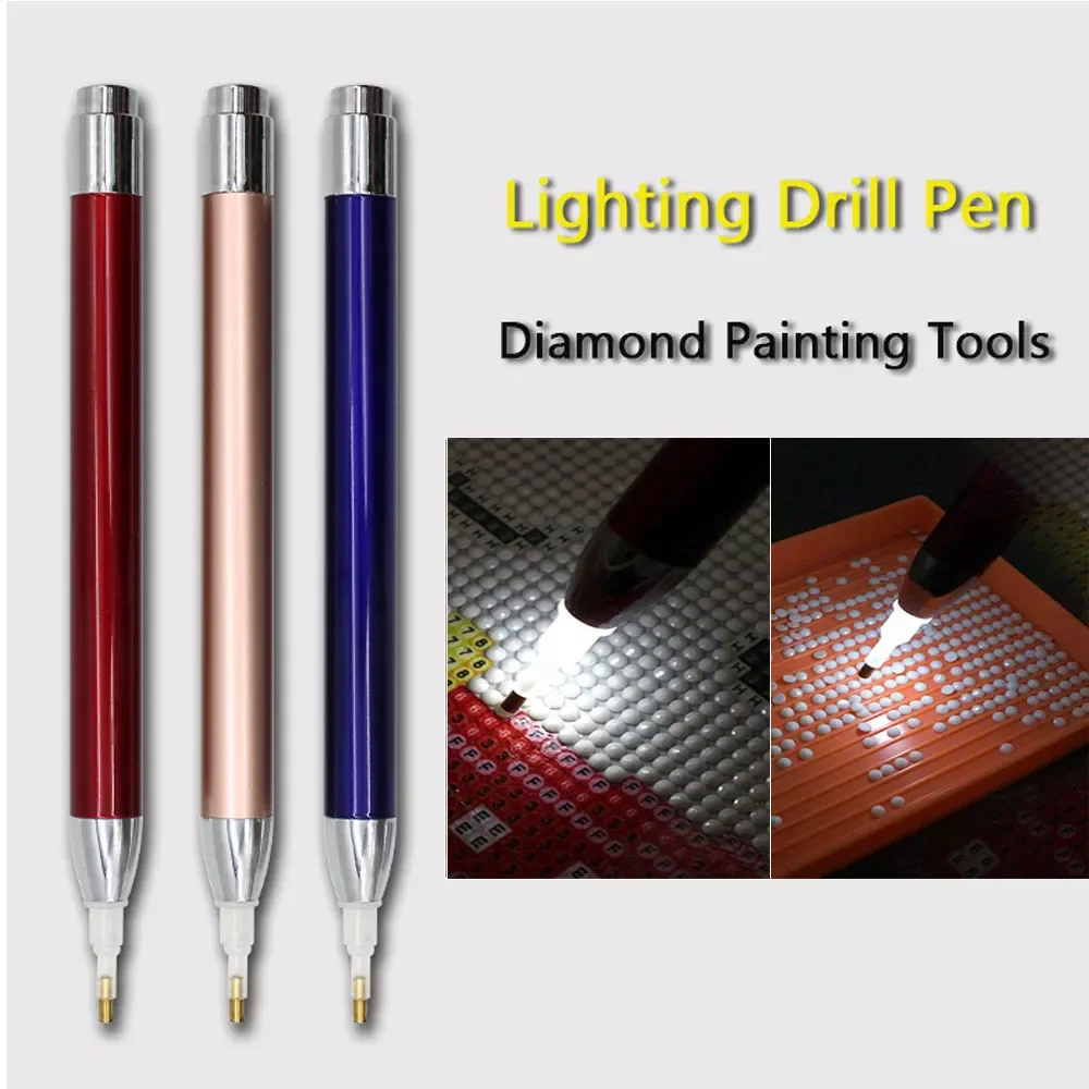 Square Round Diamond Painting Tool Lighting Point Drill Pen New Diamond Pens 5D Painting with Diamonds Accessories
Square Round Diamond Painting Tool Lighting Point Drill Pen New Diamond Pens 5D Painting with Diamonds Accessories