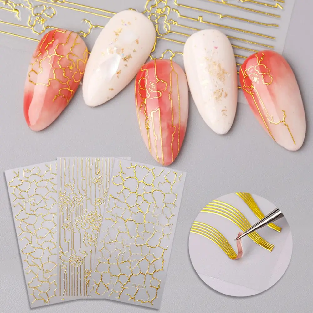 DIY Beauty Accessories for Woman Girls Nail Design 3D Gold Line Nail Art Stickers Decals Nail Decoration Self-Adhesive
DIY Beauty Accessories for Woman Girls Nail Design 3D Gold Line Nail Art Stickers Decals Nail Decoration Self-Adhesive