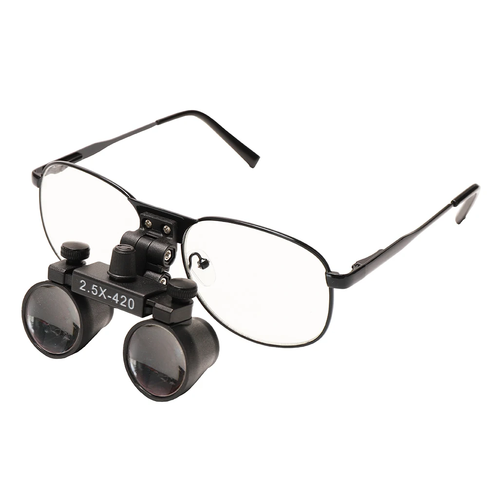 Dental Optics Most Popular 2.5X 420mm Binocular Loupes Surgical Loupes Magnifier With Metal Frame
Dental Optics Most Popular 2.5X 420mm Binocular Loupes Surgical Loupes Magnifier With Metal Frame