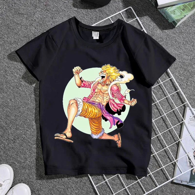Fashion Boys Short-sleeved One Piece Nika Luffy Cute Cartoon Print Boys and Girls Short-sleeved Comfortable T-shirt
Fashion Boys Short-sleeved One Piece Nika Luffy Cute Cartoon Print Boys and Girls Short-sleeved Comfortable T-shirt