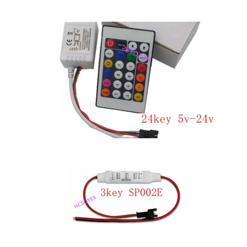 1Pcs SP002E/RF 24key RGB IR Wireless Remote Controller for WS2811 ws2812b ws2813 SK6812 1903 Led Magic Color strip DC5-24V
1Pcs SP002E/RF 24key RGB IR Wireless Remote Controller for WS2811 ws2812b ws2813 SK6812 1903 Led Magic Color strip DC5-24V