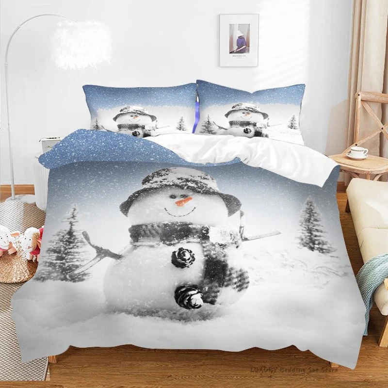 Duvet Cover Christmas Series Snowman Cute Bedding Set for Kids and Adults Microfiber Single Double Queen 220x240 Room Decor Gift
Duvet Cover Christmas Series Snowman Cute Bedding Set for Kids and Adults Microfiber Single Double Queen 220x240 Room Decor Gift