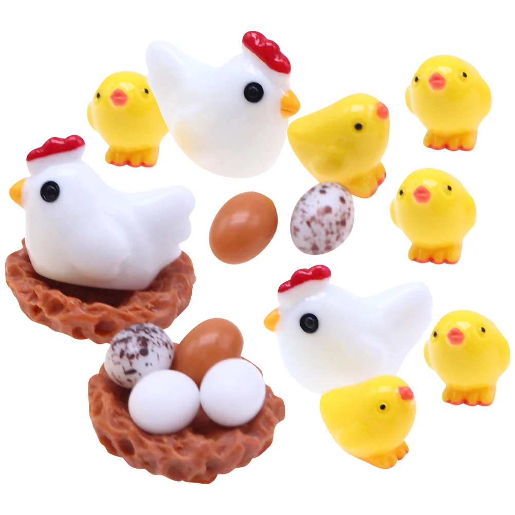 Chicken Chick Miniature Mini Figurines Resin Easter Animals Figurine Micro Egg Ornament Landscape Figures Hen Model Accessories
Chicken Chick Miniature Mini Figurines Resin Easter Animals Figurine Micro Egg Ornament Landscape Figures Hen Model Accessories