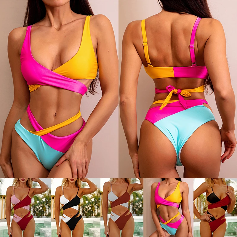 Womens Bandage Push-up Padded Sexy Bikini Bra Set Swimsuit Triangle Swimwear Outdoor Bathing Suit Bathing Swimwear Beachwear
Womens Bandage Push-up Padded Sexy Bikini Bra Set Swimsuit Triangle Swimwear Outdoor Bathing Suit Bathing Swimwear Beachwear