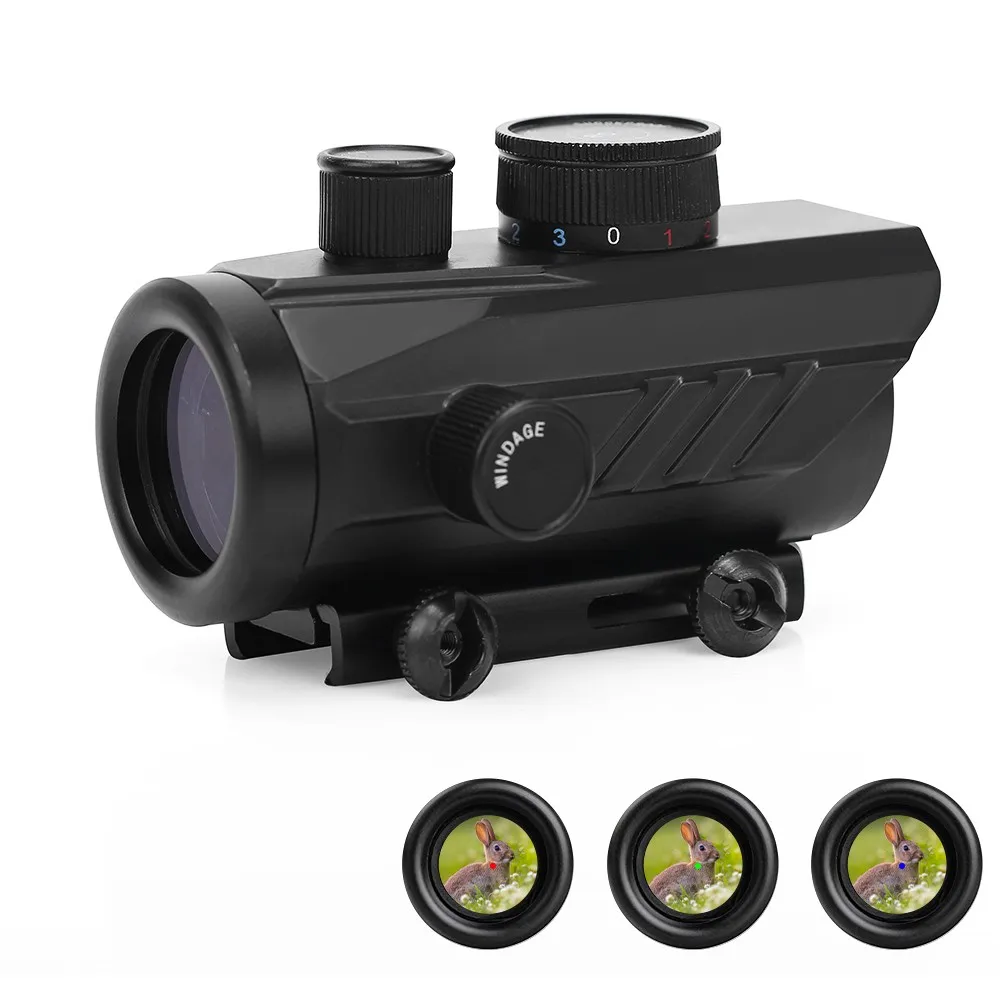 1x30mm Red Dot Reflex Sight Optical Rifle Scope Red Green Blue Brightness Setting for Hunting Airsoft Gun Positioning Spotting
1x30mm Red Dot Reflex Sight Optical Rifle Scope Red Green Blue Brightness Setting for Hunting Airsoft Gun Positioning Spotting