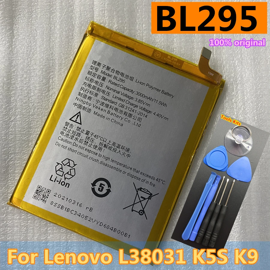 Оригинальный аккумулятор BL295 3000 мАч для Lenovo L38031 K5S K9, новые высококачественные Фотоэлементы питания
Оригинальный аккумулятор BL295 3000 мАч для Lenovo L38031 K5S K9, новые высококачественные Фотоэлементы питания
