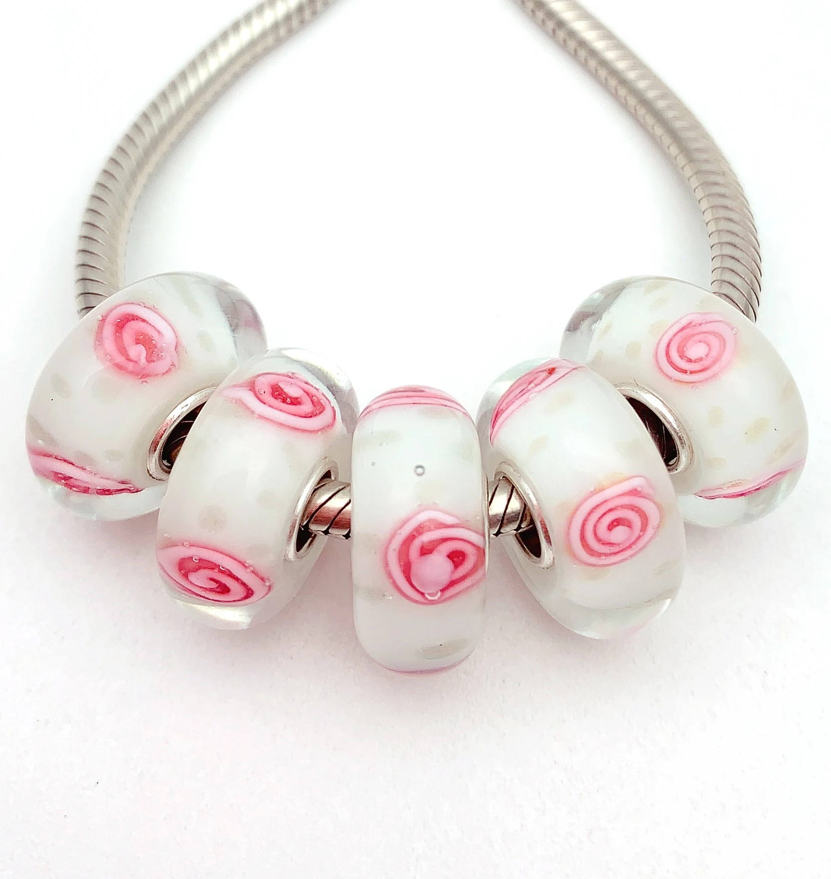 YG585 5X 100% Authenticity S925 Sterling Silver Beads Murano Glassbeads NEW Fit European Charms Bracelet Diy Jewelry Lampwork
YG585 5X 100% Authenticity S925 Sterling Silver Beads Murano Glassbeads NEW Fit European Charms Bracelet Diy Jewelry Lampwork