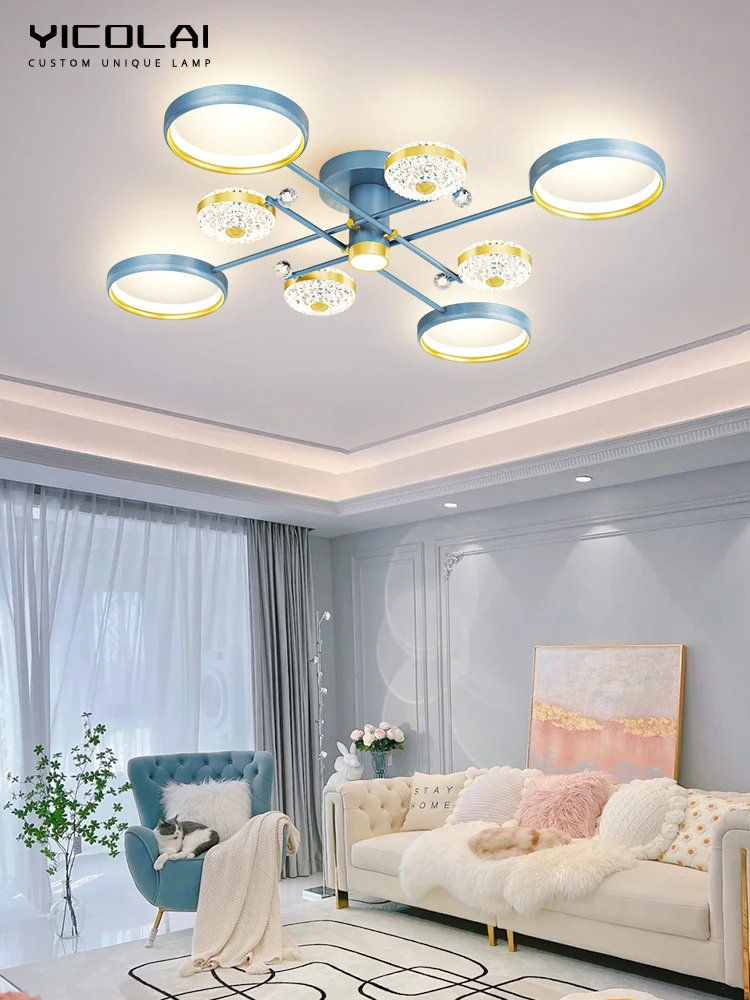 Crystal Chandelier for living room bedroom 6 8 lights Luxury Blue white colorChandelier indoor lighting lamp drop shipping de
Crystal Chandelier for living room bedroom 6 8 lights Luxury Blue white colorChandelier indoor lighting lamp drop shipping de