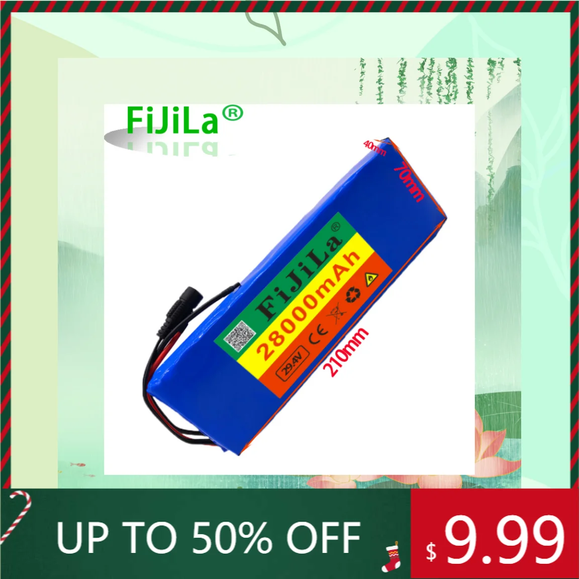 7S3P 29.4V 28000mAh Li-ion Battery Pack with 20A Balanced BMS for Electric Bicycle Scooter Power Wheelchair +2A Charger
7S3P 29.4V 28000mAh Li-ion Battery Pack with 20A Balanced BMS for Electric Bicycle Scooter Power Wheelchair +2A Charger
