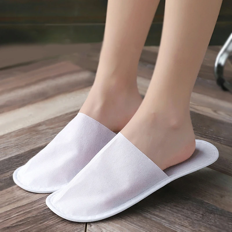 1 Pairs/Lot Disposable Closed Toe Guest Slippers Terry SPA Shoes Slipper Disposable Non-woven Slippers Hotel Guest Room Slipper
1 Pairs/Lot Disposable Closed Toe Guest Slippers Terry SPA Shoes Slipper Disposable Non-woven Slippers Hotel Guest Room Slipper