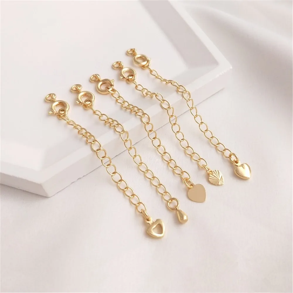 14K Gold Filled Plated Tail chain Extension chain homemade bracelet necklace DIY hand jewelry accessories hand made jewelry
14K Gold Filled Plated Tail chain Extension chain homemade bracelet necklace DIY hand jewelry accessories hand made jewelry
