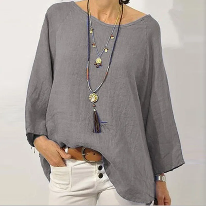 Cotton Linen Ladies Tops Autumn Elegant Casual Office Women 2022 Summer Fashion Solid Color Loose Long Sleeve Pullover Tops Lady
Cotton Linen Ladies Tops Autumn Elegant Casual Office Women 2022 Summer Fashion Solid Color Loose Long Sleeve Pullover Tops Lady