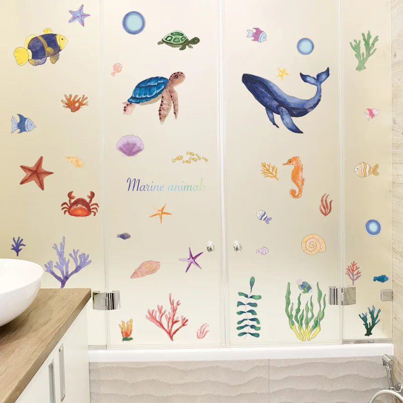 Cartoon Underwater World Whale Water Grass Turtle Kindergarten Self-Adhesive Wall Stickers Wall Decor Accessories Wallpaper
Cartoon Underwater World Whale Water Grass Turtle Kindergarten Self-Adhesive Wall Stickers Wall Decor Accessories Wallpaper