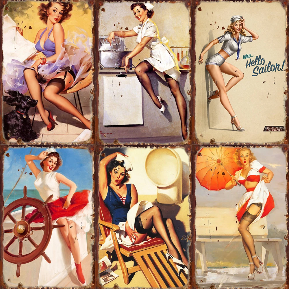 Europe Sexy Beauties Metal Sign Vintage Poster Retro Tin Plate Painting Plaques Poster Decor Bar Store Pub Wall Sticker 20x30cm
Europe Sexy Beauties Metal Sign Vintage Poster Retro Tin Plate Painting Plaques Poster Decor Bar Store Pub Wall Sticker 20x30cm