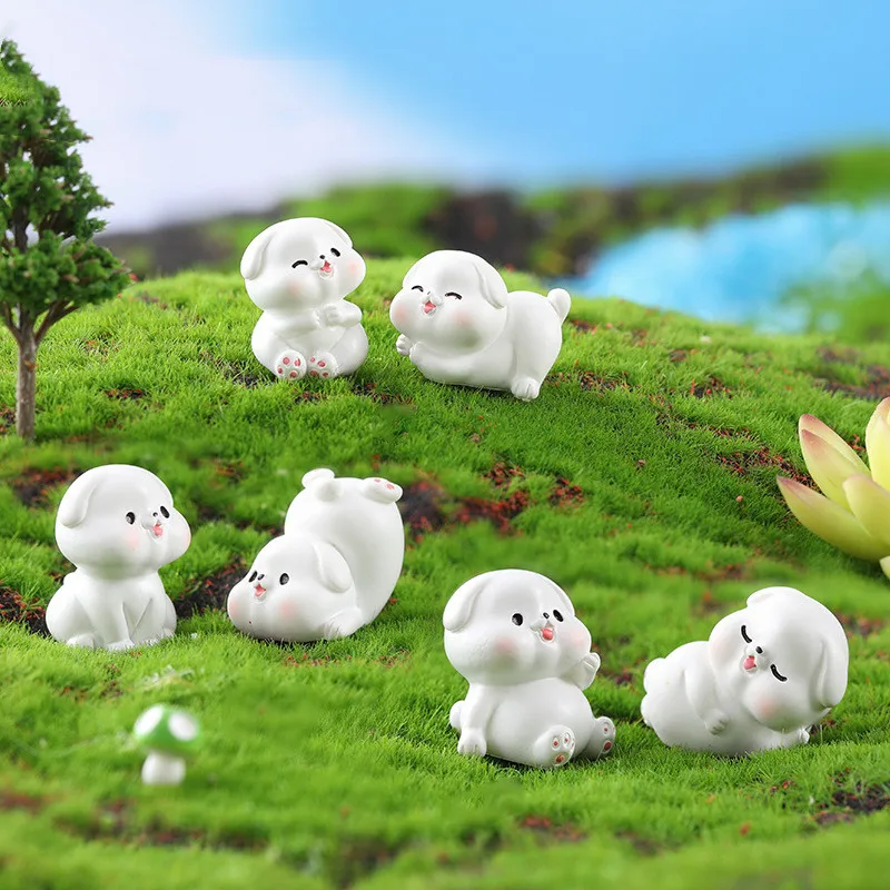 Micro Landscape Decoration Cute Animal Cartoon White Dog Resin Accessories Office Desk Miniature Ornaments Table Figurines Home
Micro Landscape Decoration Cute Animal Cartoon White Dog Resin Accessories Office Desk Miniature Ornaments Table Figurines Home