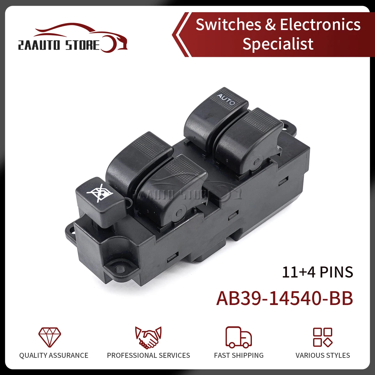 Front Left Car Power Window Control Switch Button AB39-14540-BB For Ford Ranger 2012-2015 For Mazda BT50 2013-2016 AB3914540BB
Front Left Car Power Window Control Switch Button AB39-14540-BB For Ford Ranger 2012-2015 For Mazda BT50 2013-2016 AB3914540BB