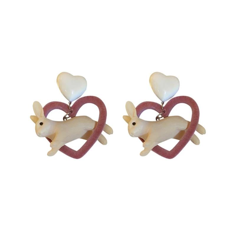 Cute Jumping Rabbit Love Flocking Earrings Autumn and Winter Fashion Niche Design Earrings Fashion Jewelry for Women
Cute Jumping Rabbit Love Flocking Earrings Autumn and Winter Fashion Niche Design Earrings Fashion Jewelry for Women