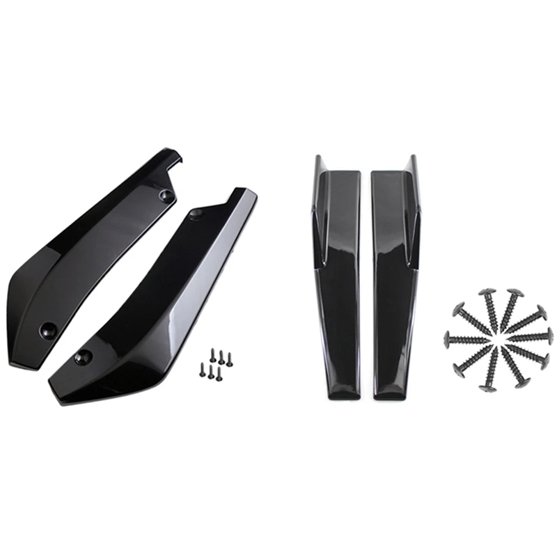 2Pcs Universal Car Rear Bumper Lip Diffuser Spoiler & 1 Pair Side Skirts Fits Universal Vehicles Black 450Mm
2Pcs Universal Car Rear Bumper Lip Diffuser Spoiler & 1 Pair Side Skirts Fits Universal Vehicles Black 450Mm