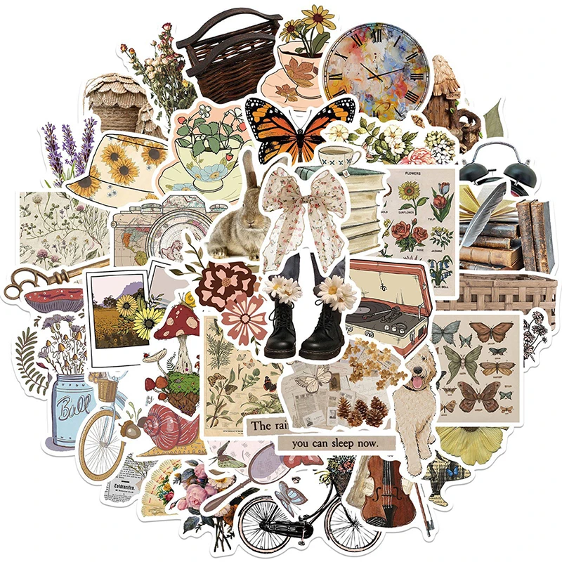 50pcs Cartoon Retro Vsco Stickers Aesthetic Ins Decals DIY Laptop Luggage Skateboard Phone Suitcase Guitar Sticker Toy
50pcs Cartoon Retro Vsco Stickers Aesthetic Ins Decals DIY Laptop Luggage Skateboard Phone Suitcase Guitar Sticker Toy