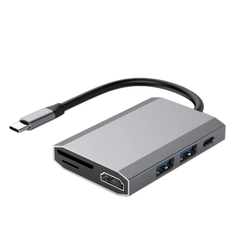 6-In-1 Type-C Docking Station USB3.0+HDMI-Compatible+PD+SD+TFHD 4K Switching USB Docking Station Multi-Function HUB
6-In-1 Type-C Docking Station USB3.0+HDMI-Compatible+PD+SD+TFHD 4K Switching USB Docking Station Multi-Function HUB