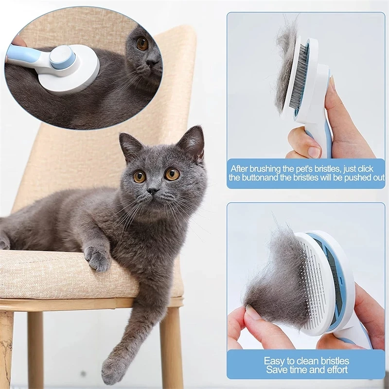 Pet Cat Brush Dog Comb Hair Removes Pet Hair Comb Self Cleaning Slicker Brush For Cats Dogs Removes Tangled Hair Beauty Products
Pet Cat Brush Dog Comb Hair Removes Pet Hair Comb Self Cleaning Slicker Brush For Cats Dogs Removes Tangled Hair Beauty Products