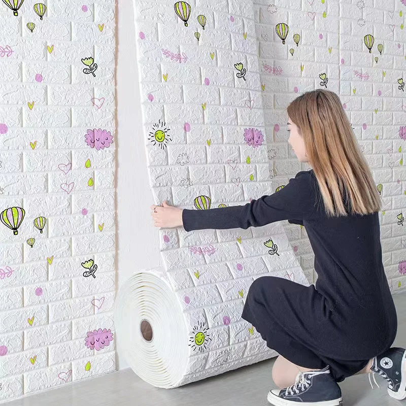 70cmX2M DIY 3D Brick Wall Stickers Bedroom Anti-collision Self-adhesive Wallpaper Living Room Kitchen Children's Room Decoration
70cmX2M DIY 3D Brick Wall Stickers Bedroom Anti-collision Self-adhesive Wallpaper Living Room Kitchen Children's Room Decoration