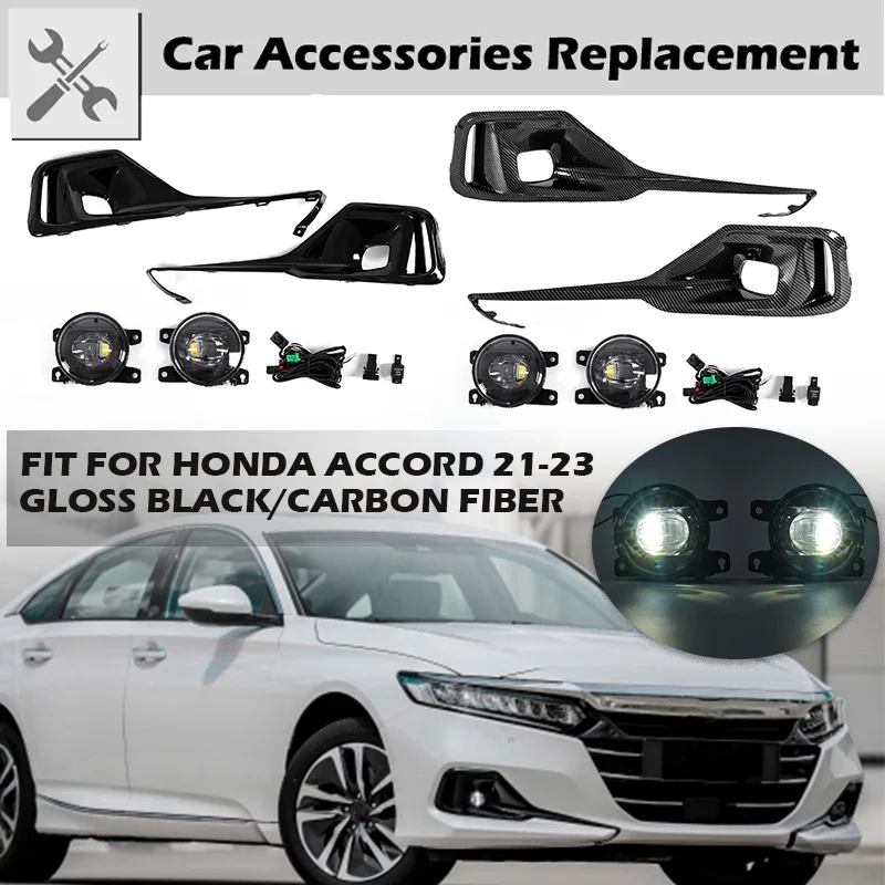 Rhyming Air Vent Intake Trim Cover Car Fog Light LED DRL Lamp Wires Switch Fog Light Frame Set Fit For Honda Accord 2021-2023
Rhyming Air Vent Intake Trim Cover Car Fog Light LED DRL Lamp Wires Switch Fog Light Frame Set Fit For Honda Accord 2021-2023