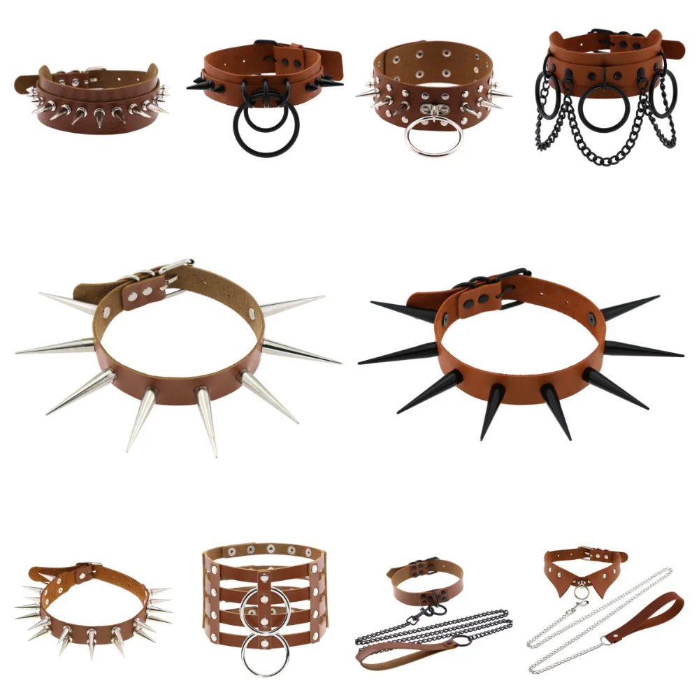 Женское кожаное ожерелье-чокер, черное ожерелье из нержавеющей стали в стиле панк с кофейными шипами, Ювелирное Украшение в готическом стил...
Женское кожаное ожерелье-чокер, черное ожерелье из нержавеющей стали в стиле панк с кофейными шипами, Ювелирное Украшение в готическом стил...