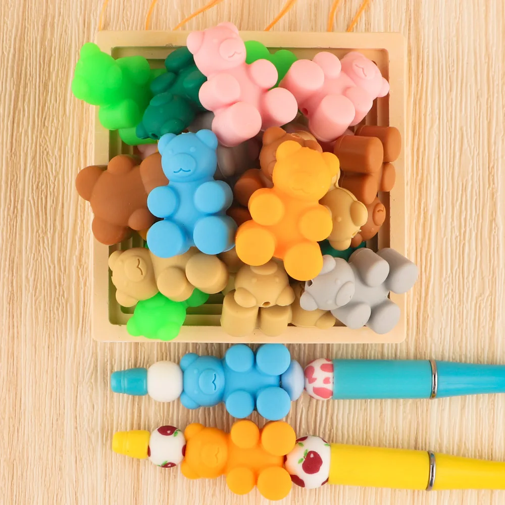 5/10/15Pcs New Cartoon Animal Silicone Beads Solid Color Food Grade DIY Bracelet Key Chain Pacifier Chain Accessories
5/10/15Pcs New Cartoon Animal Silicone Beads Solid Color Food Grade DIY Bracelet Key Chain Pacifier Chain Accessories