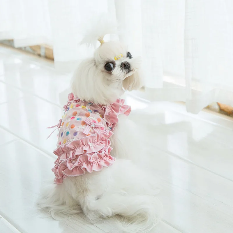Pet Princess Dress Sweater Spring Autumn Medium Small Dog Clothes Flower Vest Maltese Shirt Kitten Puppy Cute Skirt Yorkshire
Pet Princess Dress Sweater Spring Autumn Medium Small Dog Clothes Flower Vest Maltese Shirt Kitten Puppy Cute Skirt Yorkshire