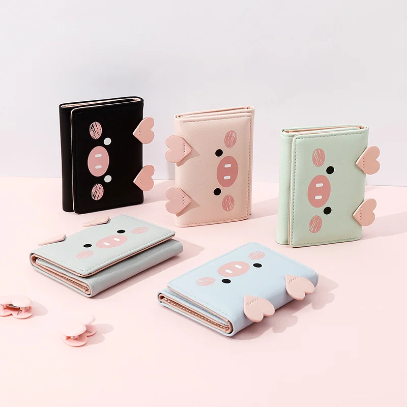 2023 New Cute Cartoon Pig Designer Wallet PU Leather Women Purse Ladies Trifold Wallets Female Small Money Purses
2023 New Cute Cartoon Pig Designer Wallet PU Leather Women Purse Ladies Trifold Wallets Female Small Money Purses