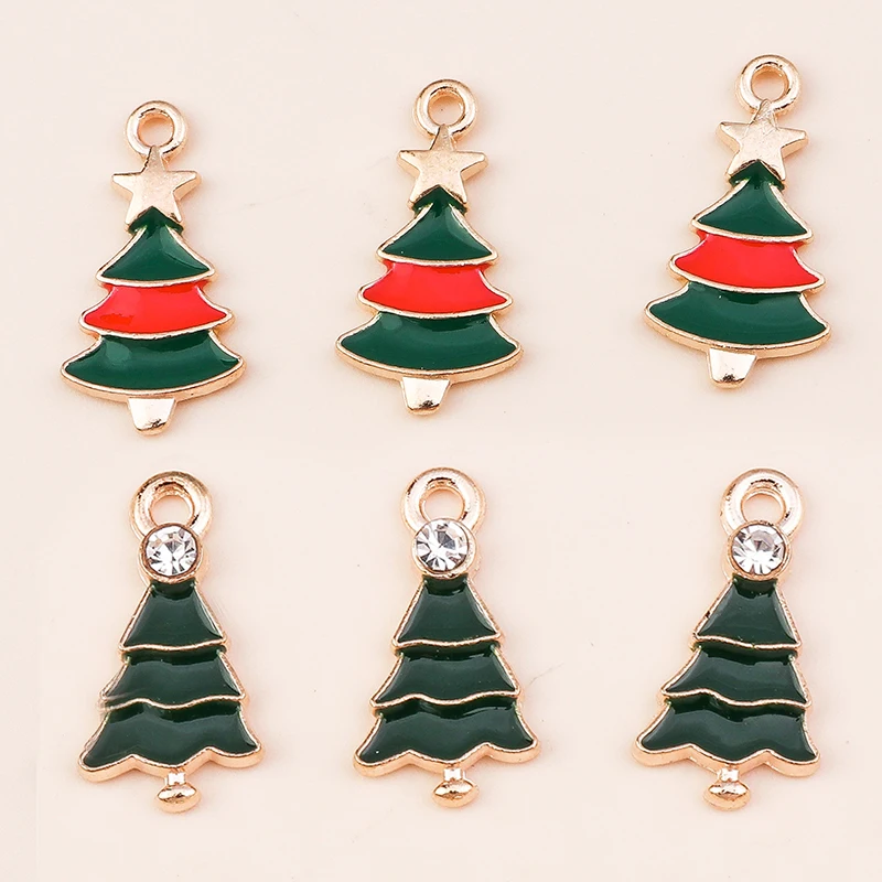 10pcs 11*21mm Cute Enamel Christmas Star Tree Charms & Pendants for DIY Jewelry Handmade Earrings Necklace Pendants Decoration
10pcs 11*21mm Cute Enamel Christmas Star Tree Charms & Pendants for DIY Jewelry Handmade Earrings Necklace Pendants Decoration