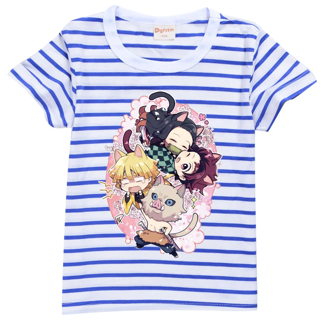 Boys Girls Anime Cartoon Demon Slayer Printing Short Sleeves O-neck Summer Casual T-shirt Kids Outdoor Wearing Striped Top Tee
Boys Girls Anime Cartoon Demon Slayer Printing Short Sleeves O-neck Summer Casual T-shirt Kids Outdoor Wearing Striped Top Tee