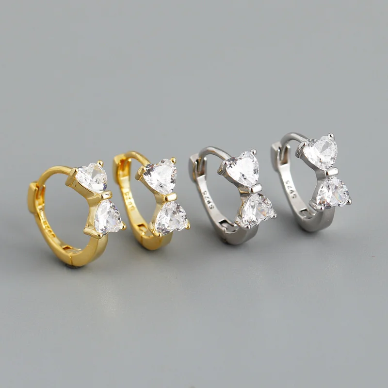 Eh1230 bow shaped personalized fashion S925 Silver Earrings circle Zircon Earrings for women 
Eh1230 bow shaped personalized fashion S925 Silver Earrings circle Zircon Earrings for women