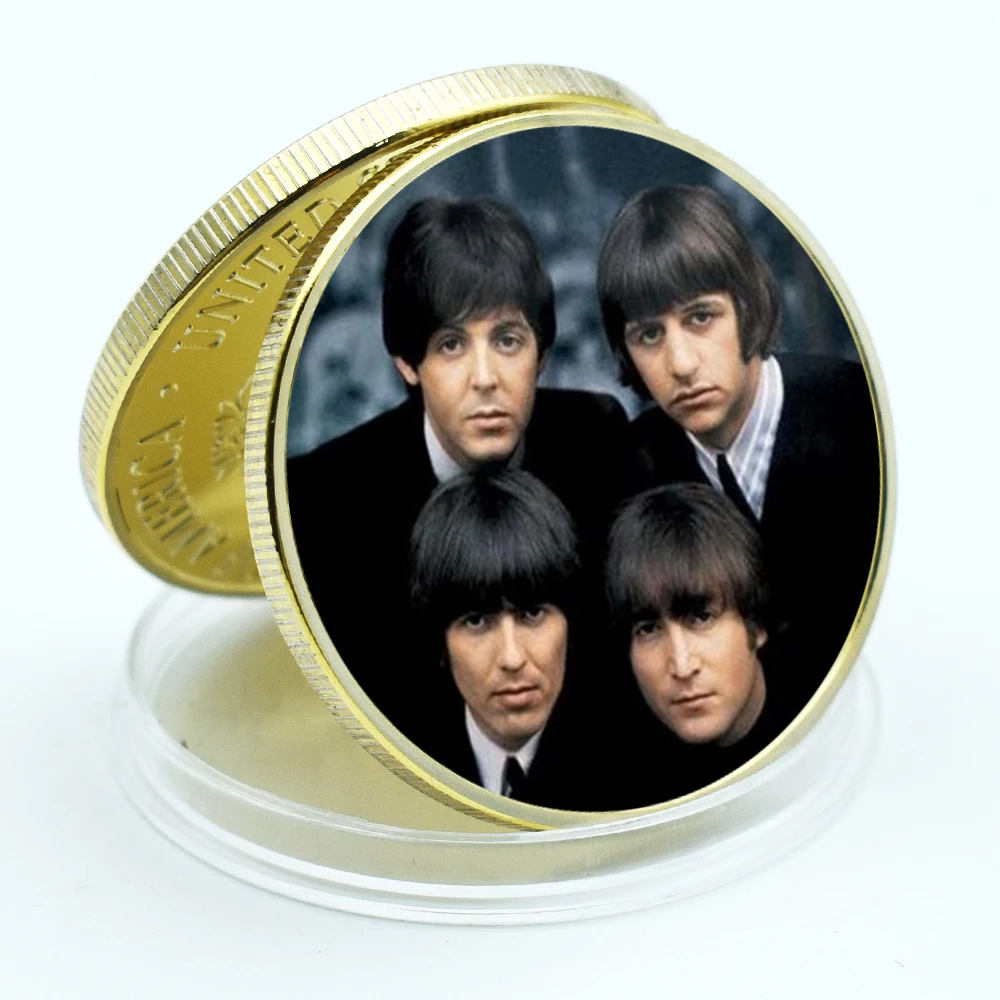 Superstar Commemorative Coins British Rockers Gold Plated Challenge Coins Protective Case Set Decoration Collectible Gift
Superstar Commemorative Coins British Rockers Gold Plated Challenge Coins Protective Case Set Decoration Collectible Gift