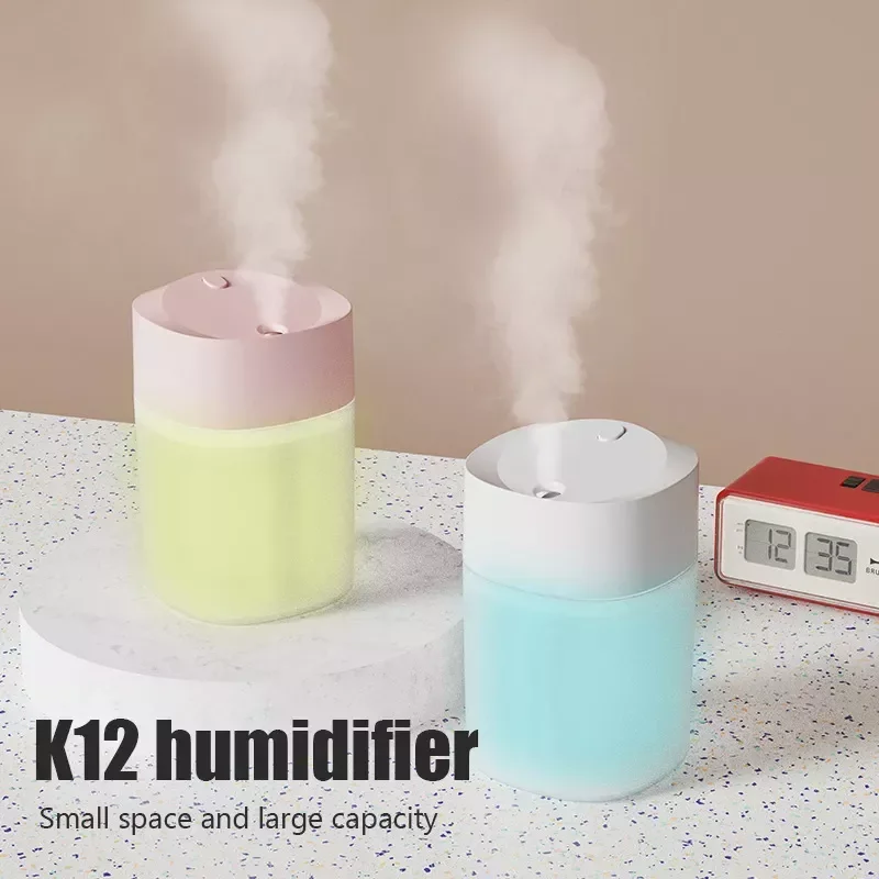 

NEW2023 увлажнитель воздуха K12 400 мл ароматический масляный диффузор USB распылитель холодного тумана с красочным мягким ночником для домашнего ...