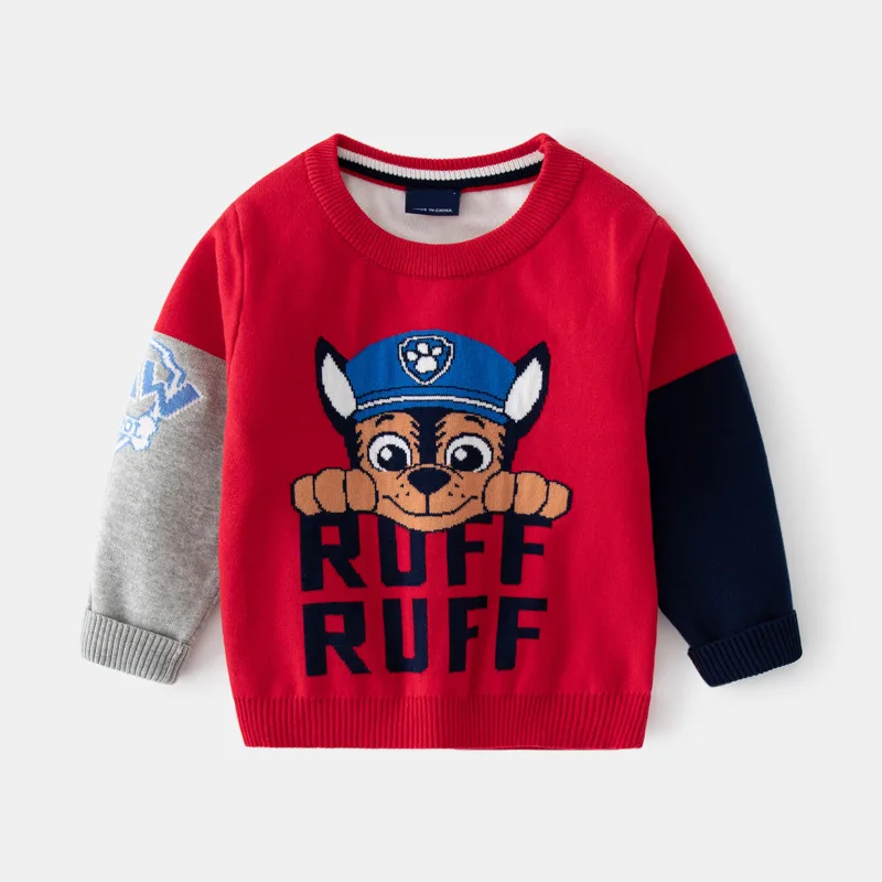 Children's Sweater Boy Cartoon Dog Quality Cotton Sweater Autumn Winter Baby Splice Sleeve Sweater Boys Sweater
Children's Sweater Boy Cartoon Dog Quality Cotton Sweater Autumn Winter Baby Splice Sleeve Sweater Boys Sweater