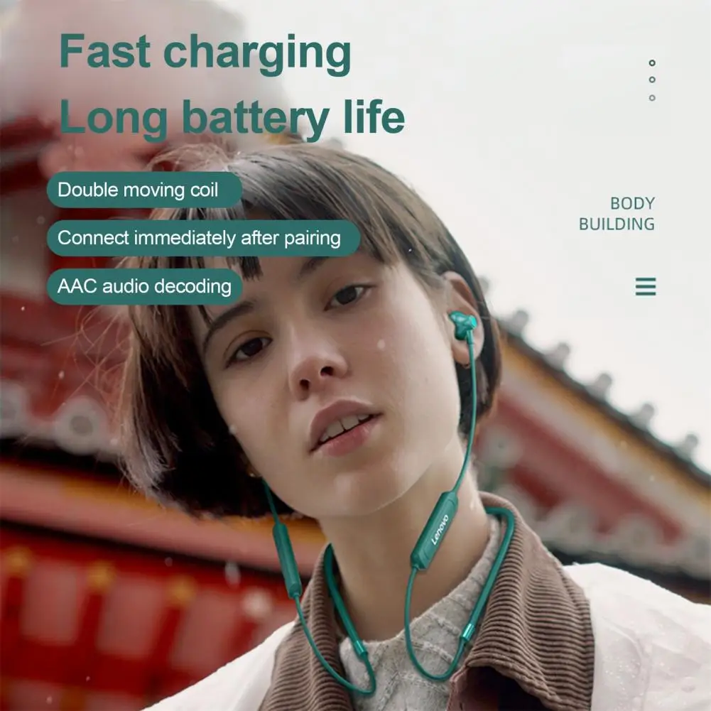 Lenovo SH1 Wireless Earbud Intelligent Noise Cancelling Ergonomic Bluetooth-compatible5.0 Sports Dynamic Neckband Earphone
Lenovo SH1 Wireless Earbud Intelligent Noise Cancelling Ergonomic Bluetooth-compatible5.0 Sports Dynamic Neckband Earphone