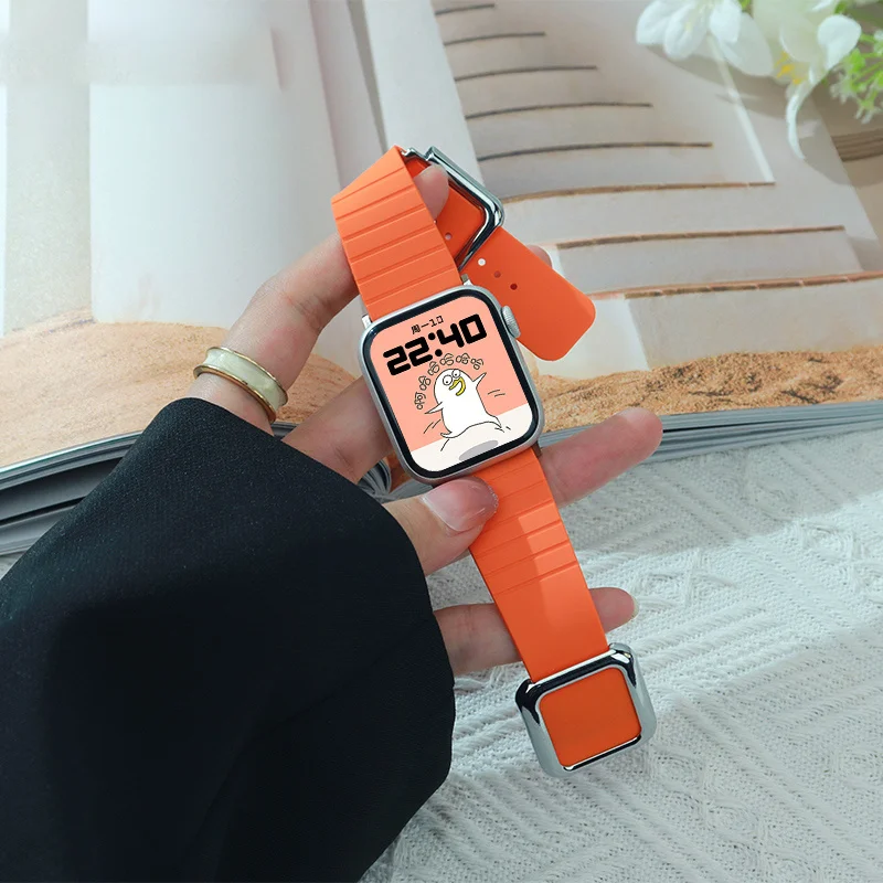 Luxury Sports Strap For Apple 41mm 45mm 40mm 42mm 38mm 44mm Metal Button Wrsitband Correa Bracelet For iWatch 8 7 6 4 SE 5 4 3 2
Luxury Sports Strap For Apple 41mm 45mm 40mm 42mm 38mm 44mm Metal Button Wrsitband Correa Bracelet For iWatch 8 7 6 4 SE 5 4 3 2