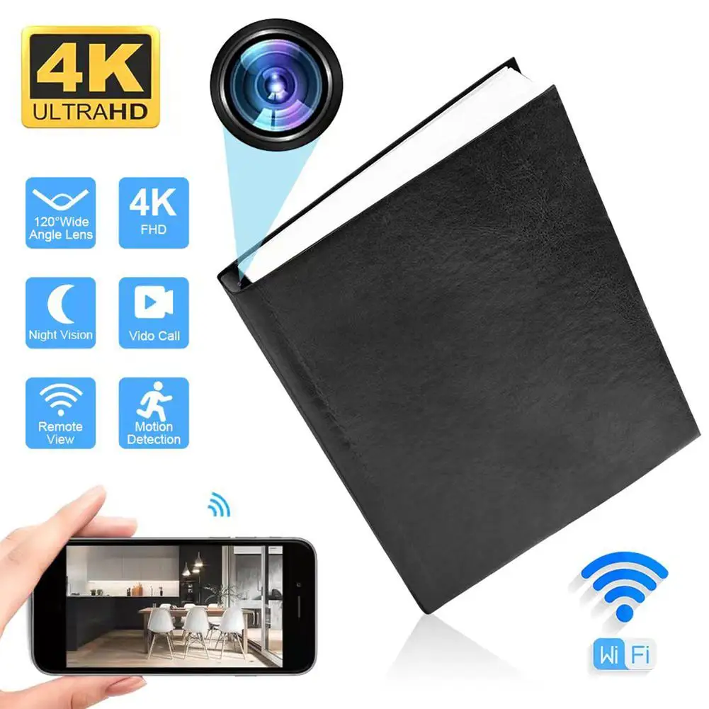 1080p HD Wifi Mini Camera Wireless Simulation Book Camcorder Home Security Nanny Cam Portable Monitor
1080p HD Wifi Mini Camera Wireless Simulation Book Camcorder Home Security Nanny Cam Portable Monitor