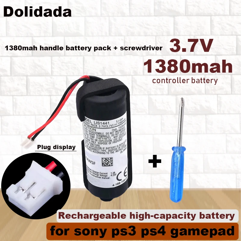 3.7V 1380mAh Lithium Battery for Sony PS3 Move PS4 PlayStation Move Motion Controller Right Hand CECH-ZCM1E LIS1441 LIP1450
3.7V 1380mAh Lithium Battery for Sony PS3 Move PS4 PlayStation Move Motion Controller Right Hand CECH-ZCM1E LIS1441 LIP1450