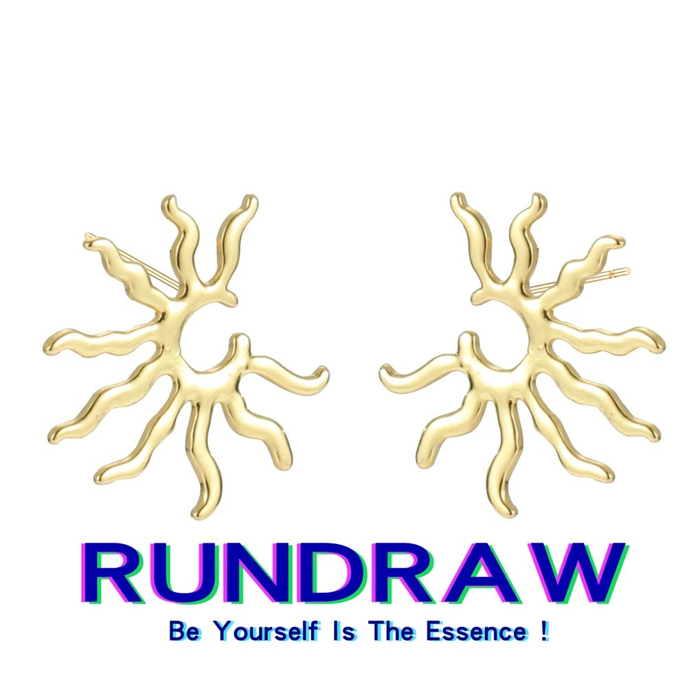 Rundraw Women Vintage Exaggerated Drop Earrings Gold Colour Dangle Earrings Wild Sun Earings Female Fashion Jewelry Gift New
Rundraw Women Vintage Exaggerated Drop Earrings Gold Colour Dangle Earrings Wild Sun Earings Female Fashion Jewelry Gift New