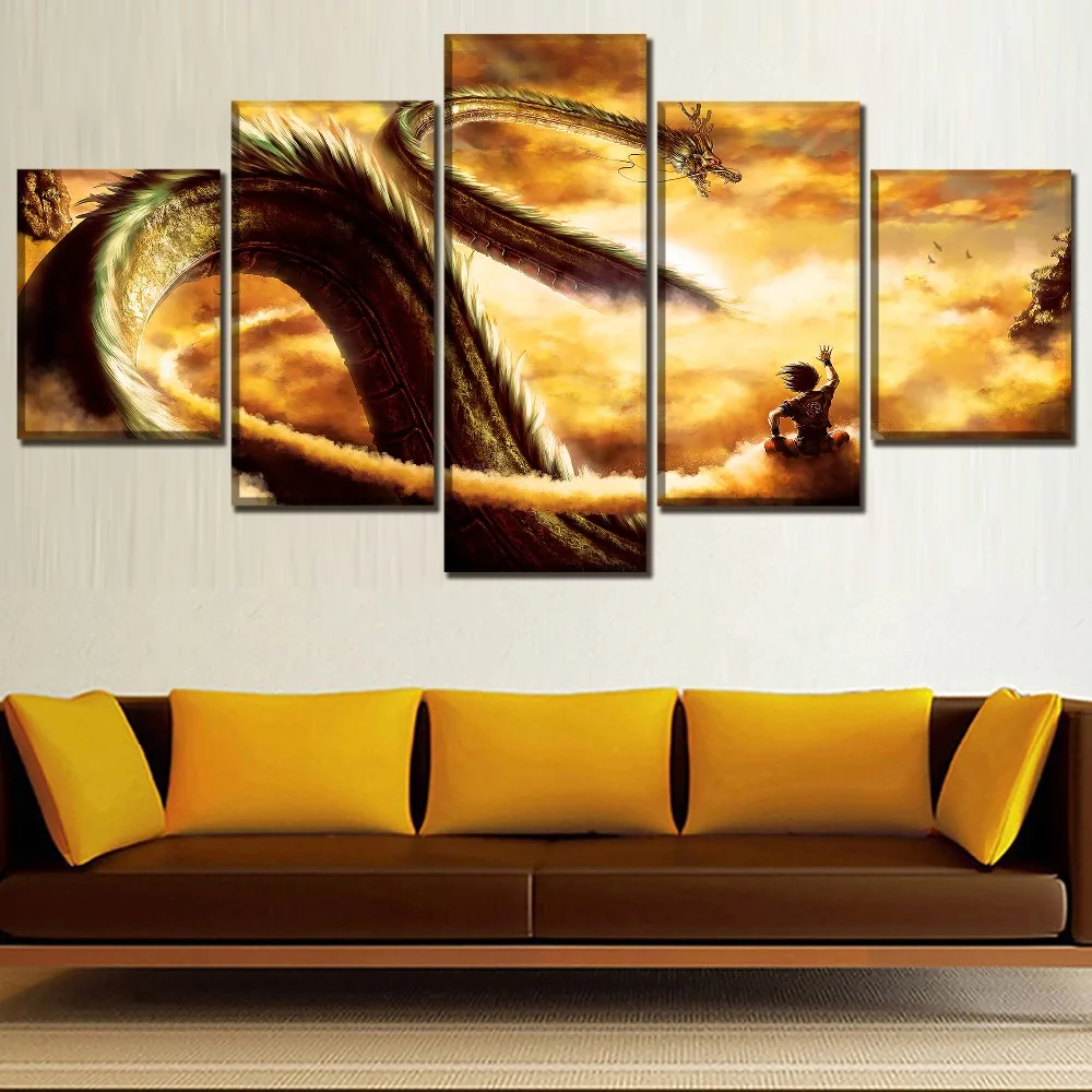 5 Pieces Canvas Art Anime Poster Painting Living Room Manga Dragon Wall Pictures Print Bedroom Modular Home Decoration Framework
5 Pieces Canvas Art Anime Poster Painting Living Room Manga Dragon Wall Pictures Print Bedroom Modular Home Decoration Framework