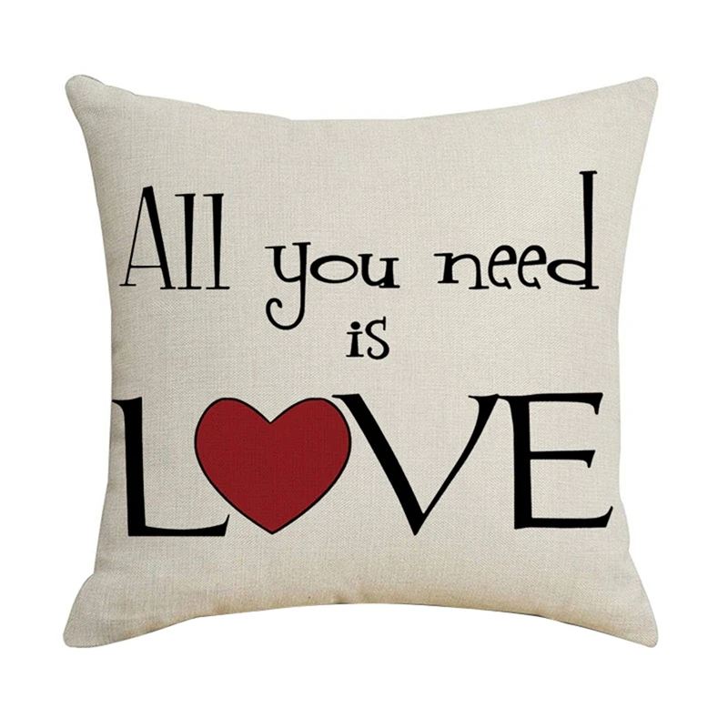 Valentine's Day Pillowcase Linen LOVE Romantic Wedding Decor Home Pillow Cases Cushion Cover For Sofa Car Gift 45X45cm
Valentine's Day Pillowcase Linen LOVE Romantic Wedding Decor Home Pillow Cases Cushion Cover For Sofa Car Gift 45X45cm