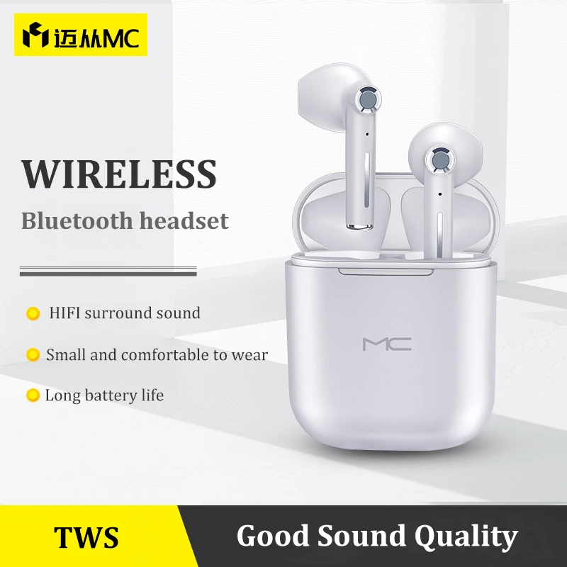 MC TWS Bluetooth 5.1 Headphones HiFi Wireless Earphones Touch Control Noise Cancelle Earbuds Music Headset With Mic Charging Box
MC TWS Bluetooth 5.1 Headphones HiFi Wireless Earphones Touch Control Noise Cancelle Earbuds Music Headset With Mic Charging Box