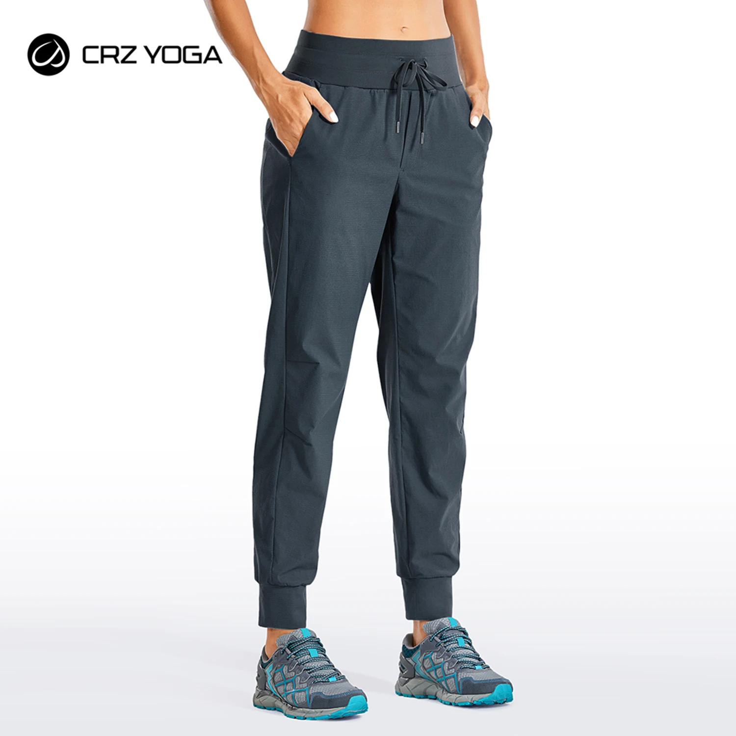 CRZ YOGA Women's Hiking Pants Lightweight Quick Dry Drawstring Joggers with Pockets Elastic Waist Travel Pull on Pants
CRZ YOGA Women's Hiking Pants Lightweight Quick Dry Drawstring Joggers with Pockets Elastic Waist Travel Pull on Pants